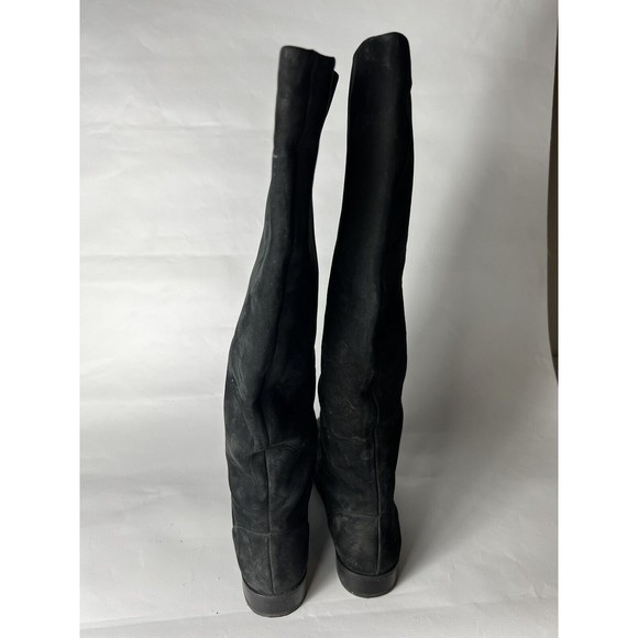 STUART WEITZMAN Size 6.5 KNEEZIE Black Suede Knee High Tall Boots - Picture 4 of 9